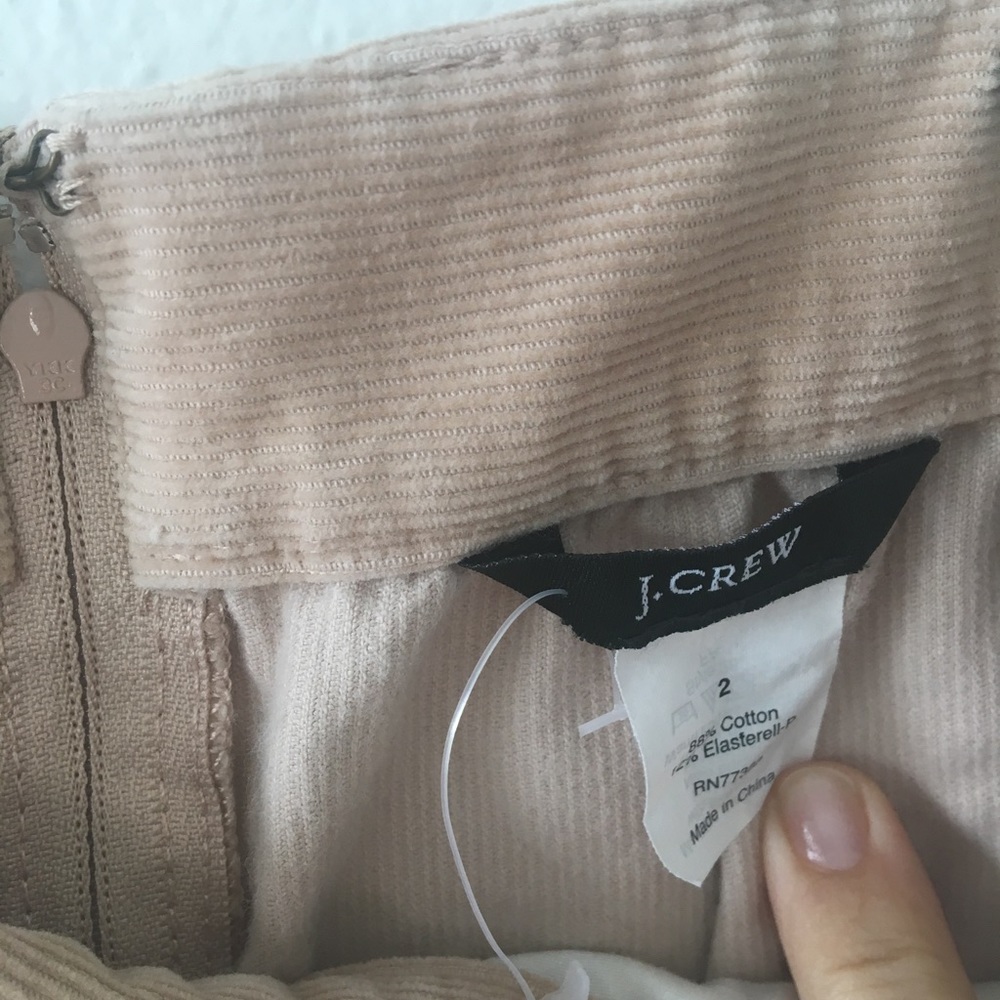 2/$25 J. Crew Blush Corduroy Atlee Pleated Skirt 2 - Picture 5 of 5